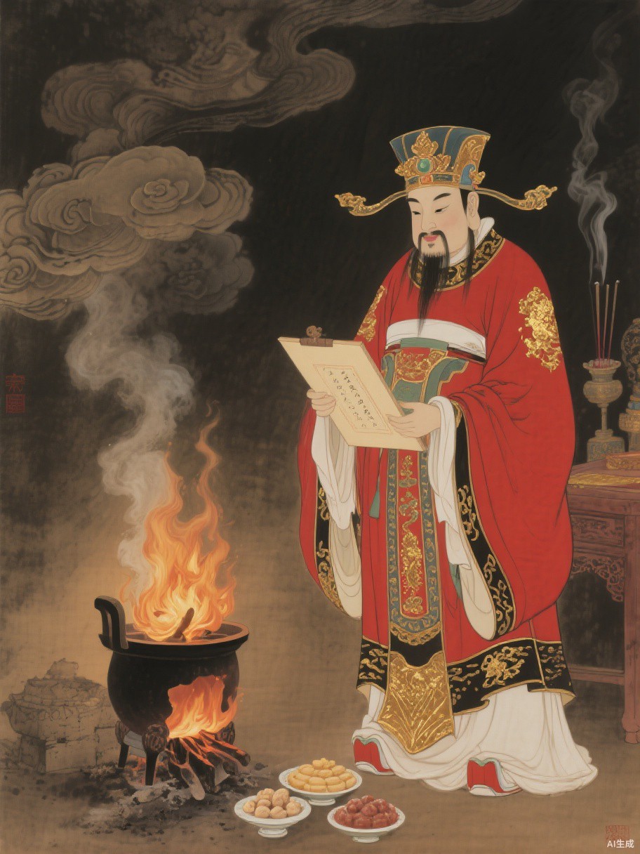 Zao Jun, the Kitchen God (灶君 司命真君)